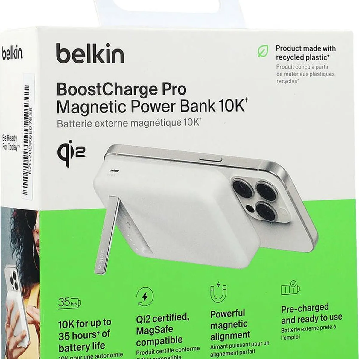 BELKIN - POWER BANK 10K BELKIN MAGSAFE Qi2 BLANCO