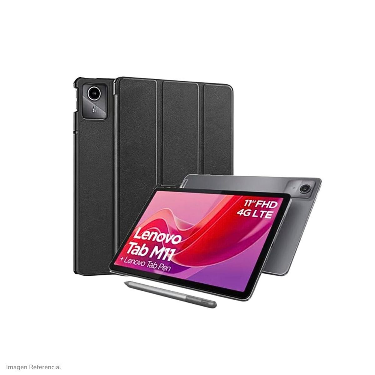 LENOVO - Tablet Lenovo Tab M11 11” 4G LTE 8GB 128GB Lapiz y Funda TB330XU