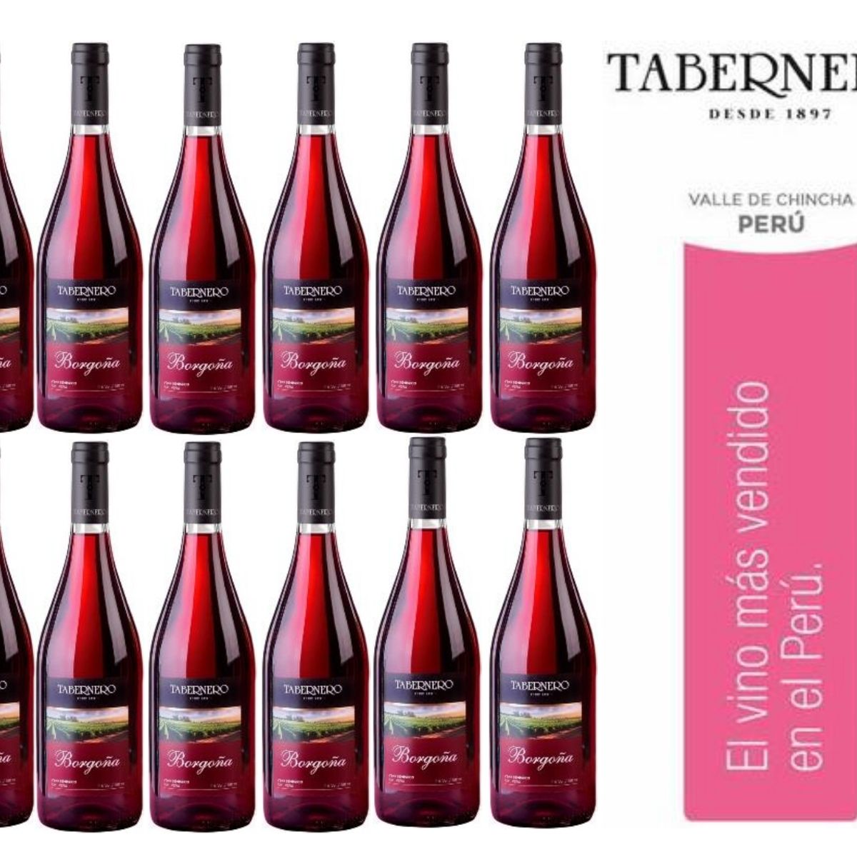TABERNERO - Vino Tabernero Borgoña 750ml - 12 UND
