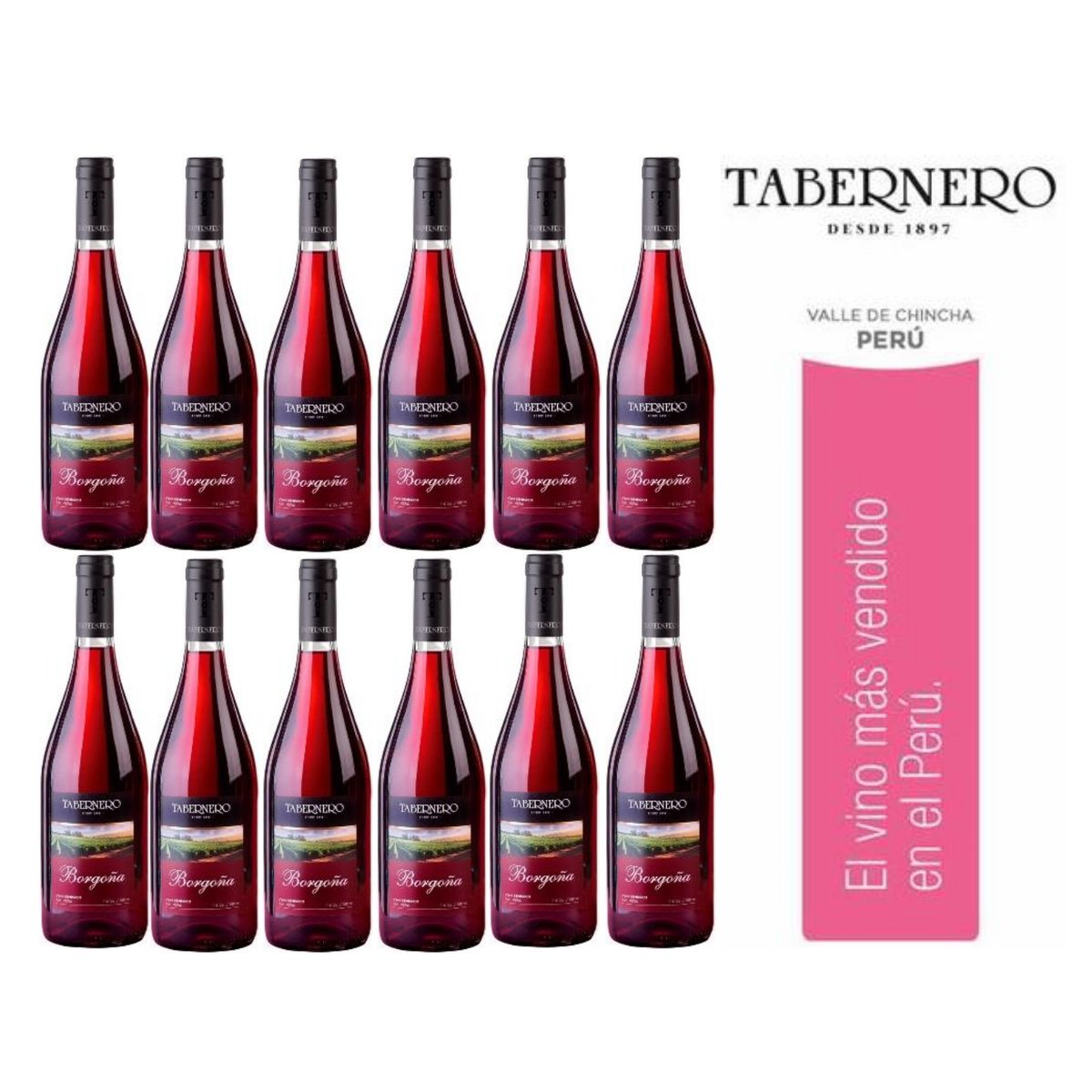 TABERNERO - Vino Tabernero Borgoña 750ml - 12 UND