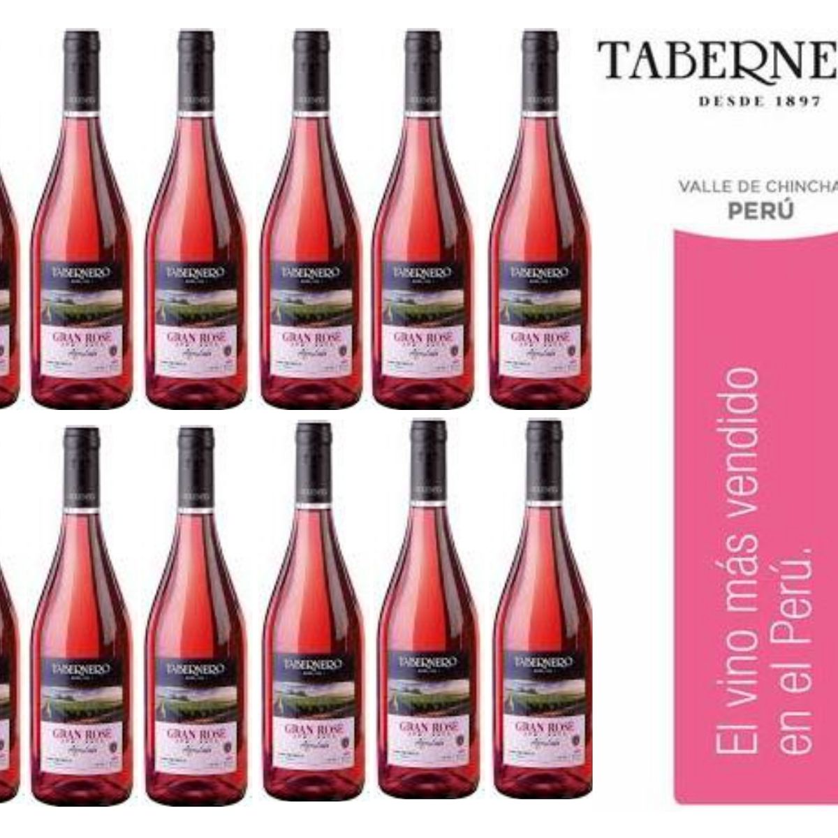 TABERNERO - Vino Tabernero Rose 750ml - 12 UND