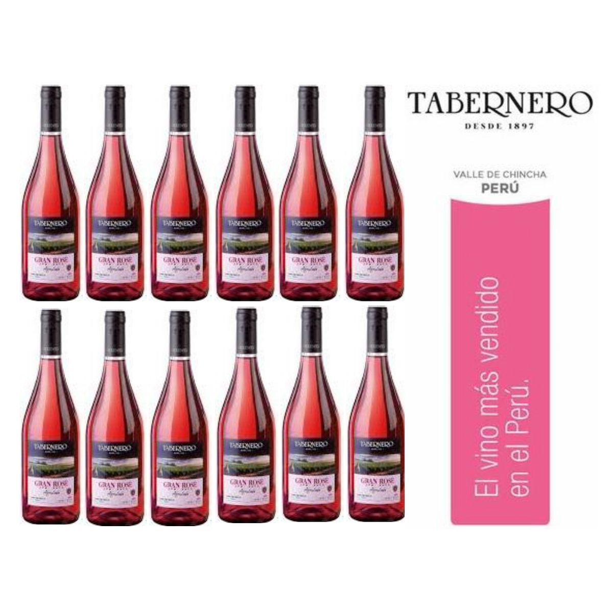 TABERNERO - Vino Tabernero Rose 750ml - 12 UND