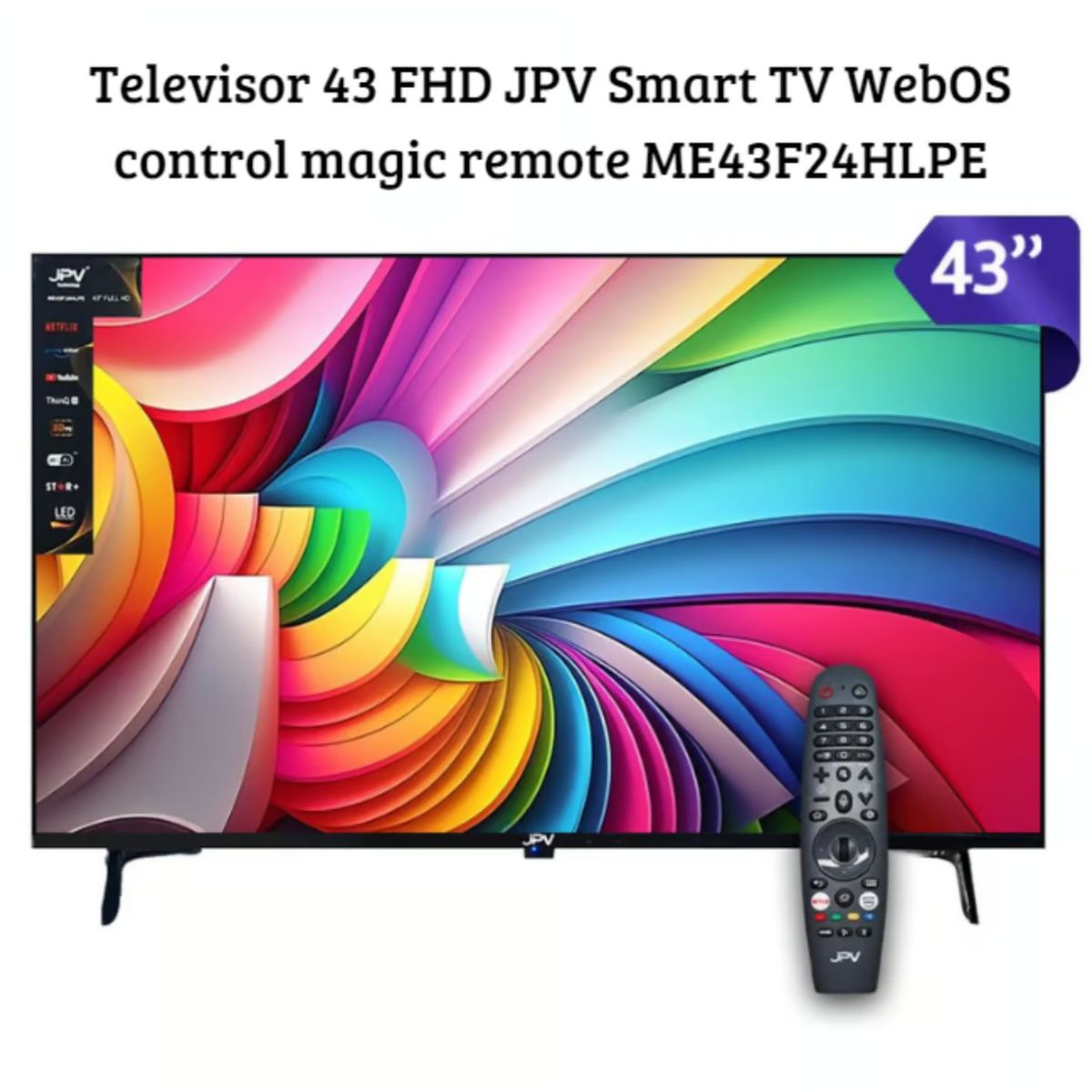 JPV - Televisor Smart TV FHD 43″ ME43F24HLPE JPV