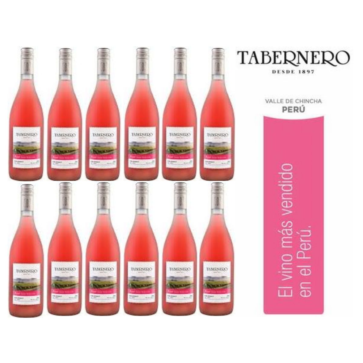 TABERNERO - Vino Tabernero Gran Selección Rose 750ml - 12 UND