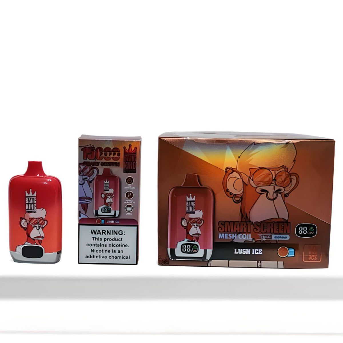GENERICO - VAPEADOR BANG KING LUSH ICE DE 15000 PUFFS