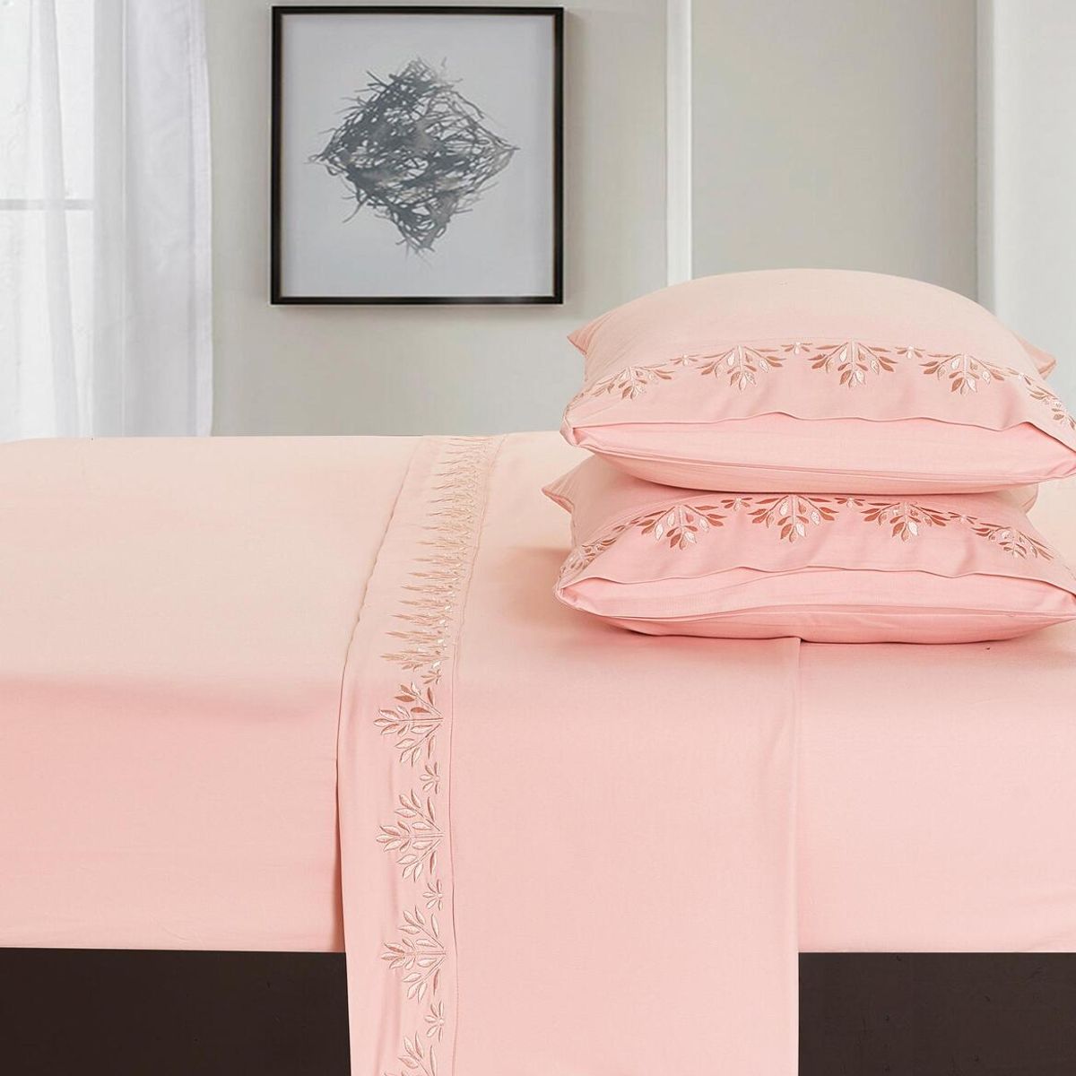 VENEZIA - Set de Sabanas de 1.5 pz de 4 Piezas 100% Algodón