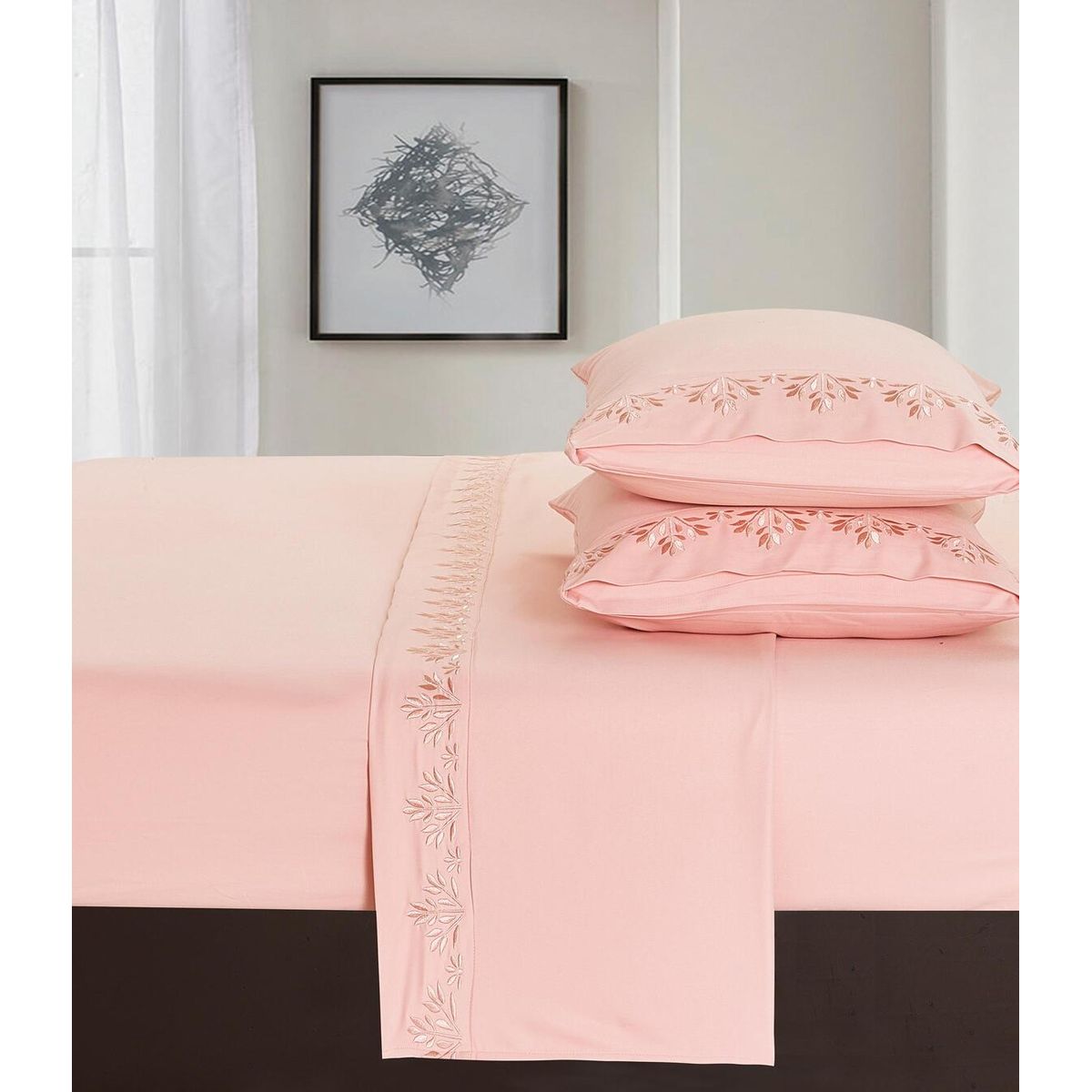 VENEZIA - Set de Sabanas de 1.5 pz de 4 Piezas 100% Algodón