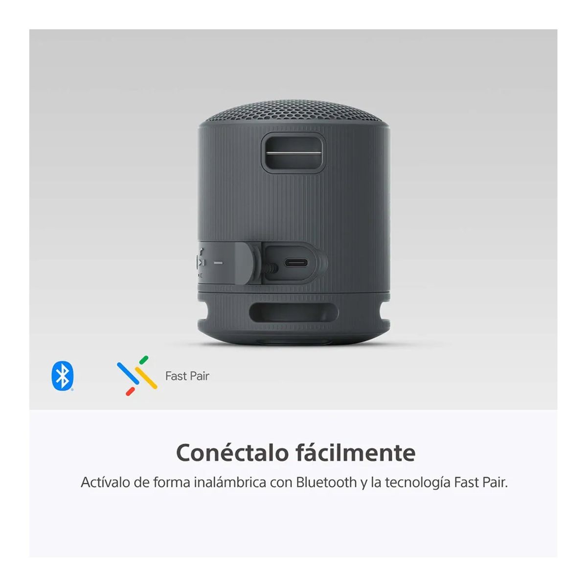 SONY - Parlante portátil Bluetooth Sony XB100  16hrs - Negro