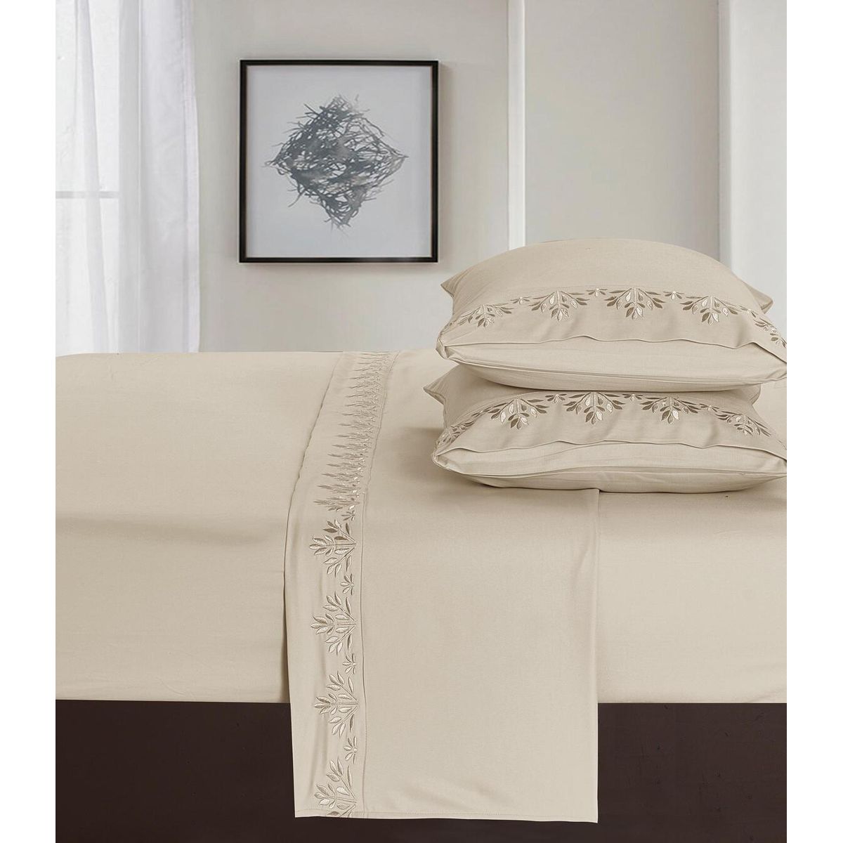 VENEZIA - Set de Sabanas de 2 pz de 4 Piezas 100% Algodón