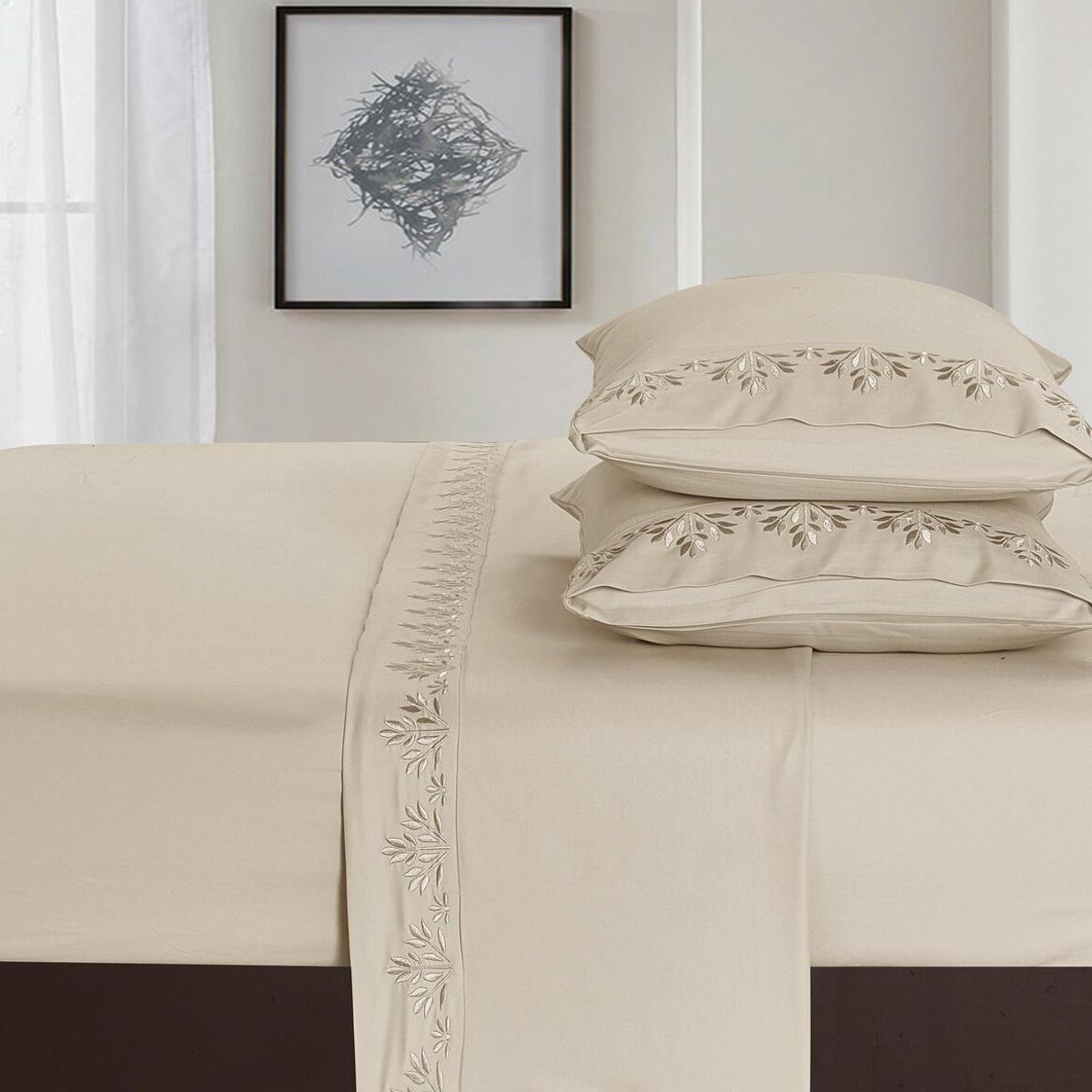 VENEZIA - Set de Sabanas de QUEEN de 4 Piezas 100% Algodón