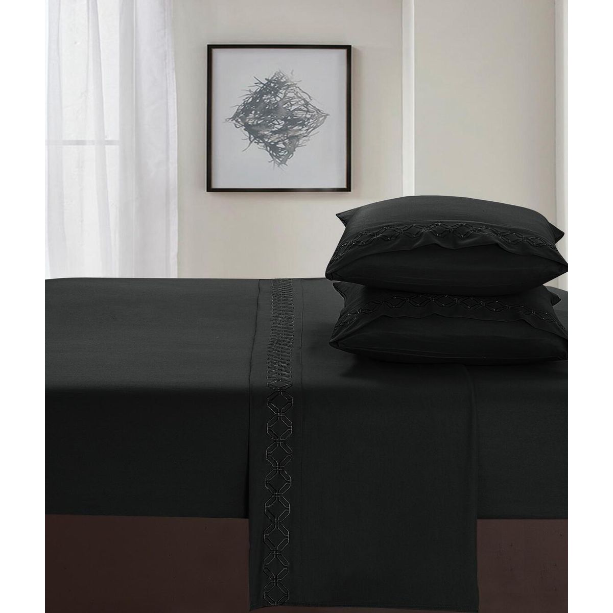 VENEZIA - Set de Sabanas de QUEEN de 4 Piezas 100% Algodón