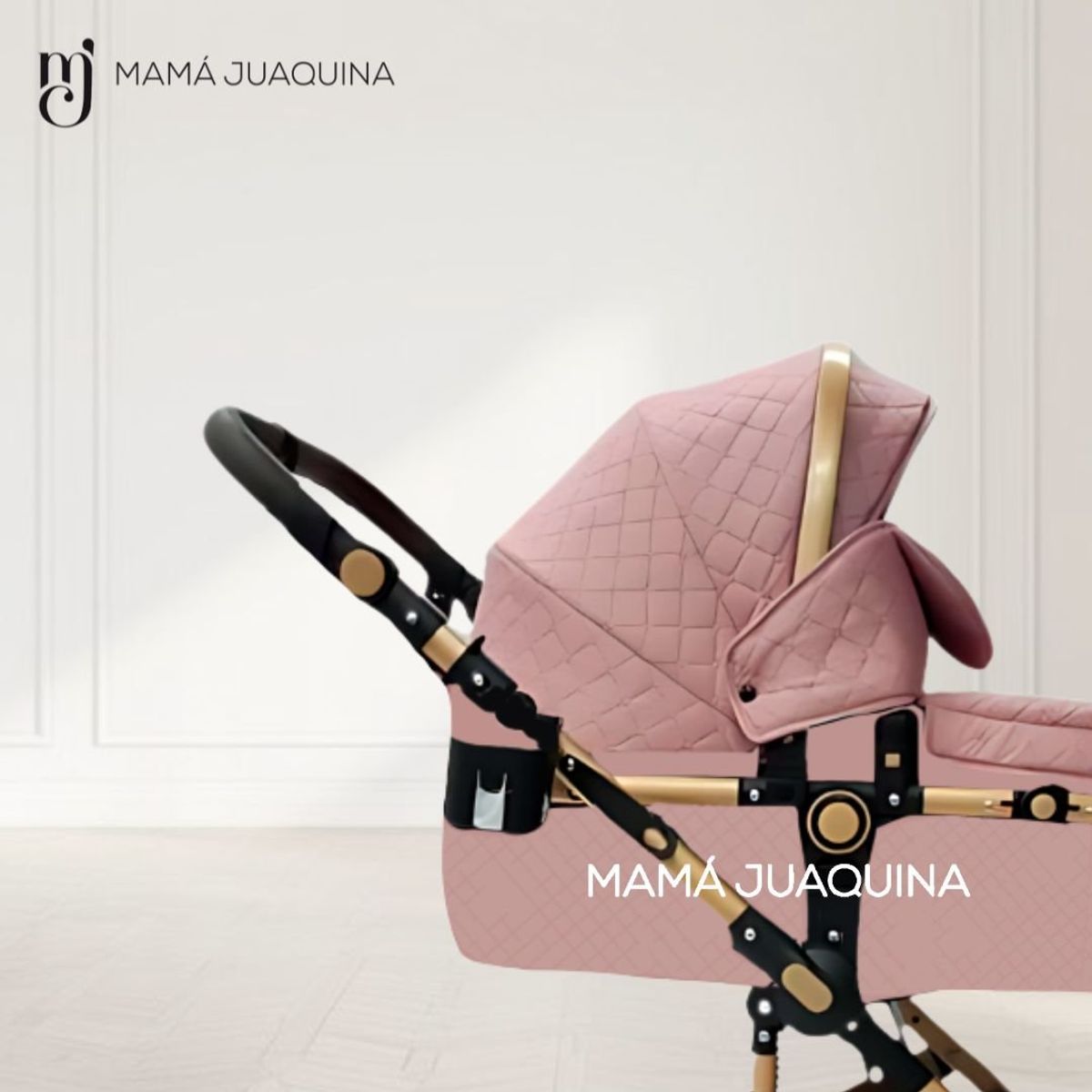 EBABY - Coche Cuna Moisés de Lujo «LOVY BABY» Pink