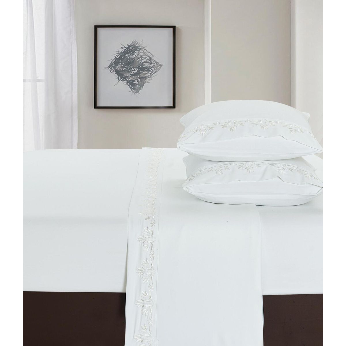 VENEZIA - Set de Sabanas de KING de 4 Piezas 100% Algodón