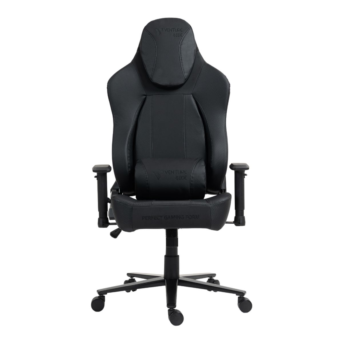 VENTURE SIDE - Silla Gamer Venture Side Elite Negro Premium Con Posapies Clase 3