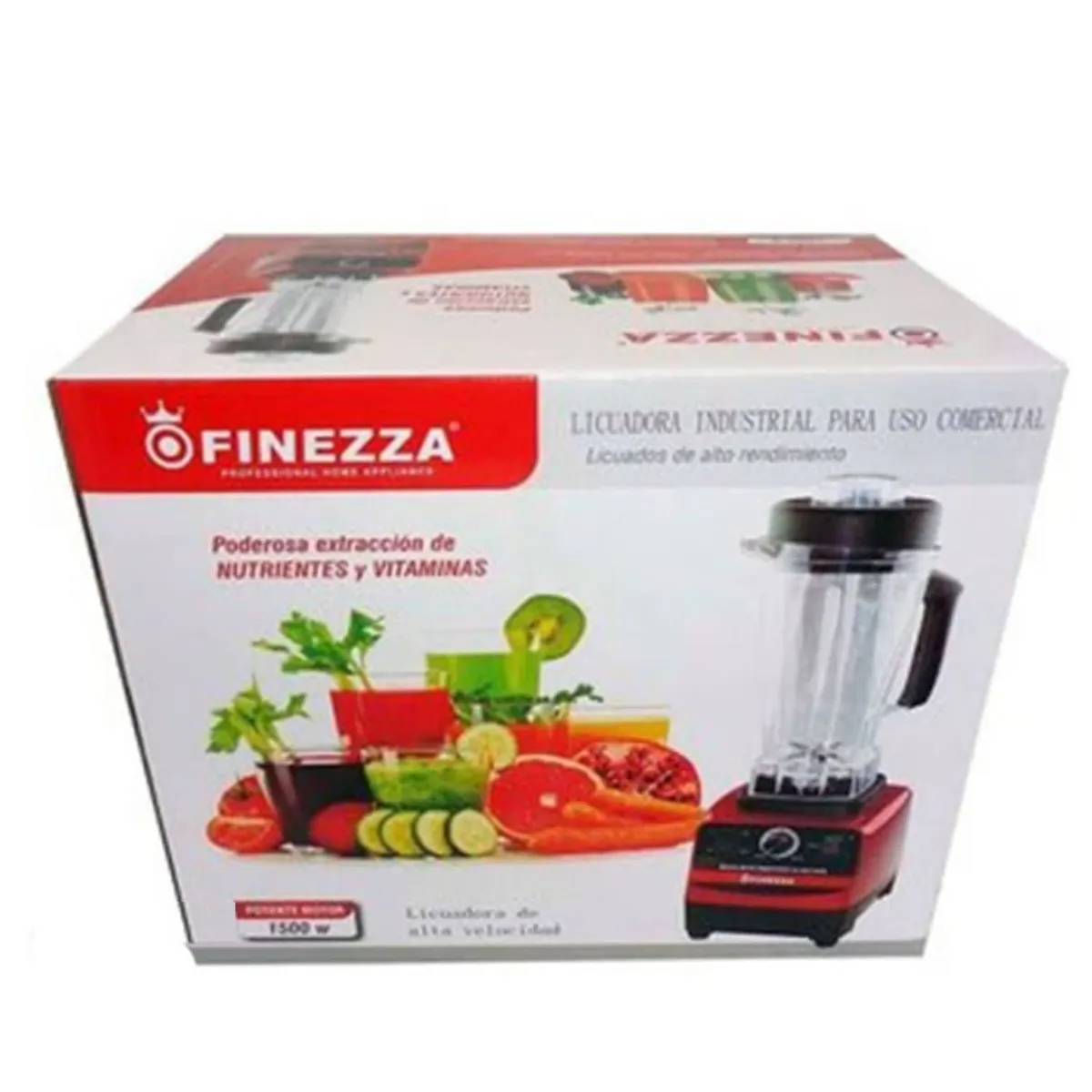 FINEZZA - Licuadora Eléctrica Profesional FINEZZA FZ-889IND Negro
