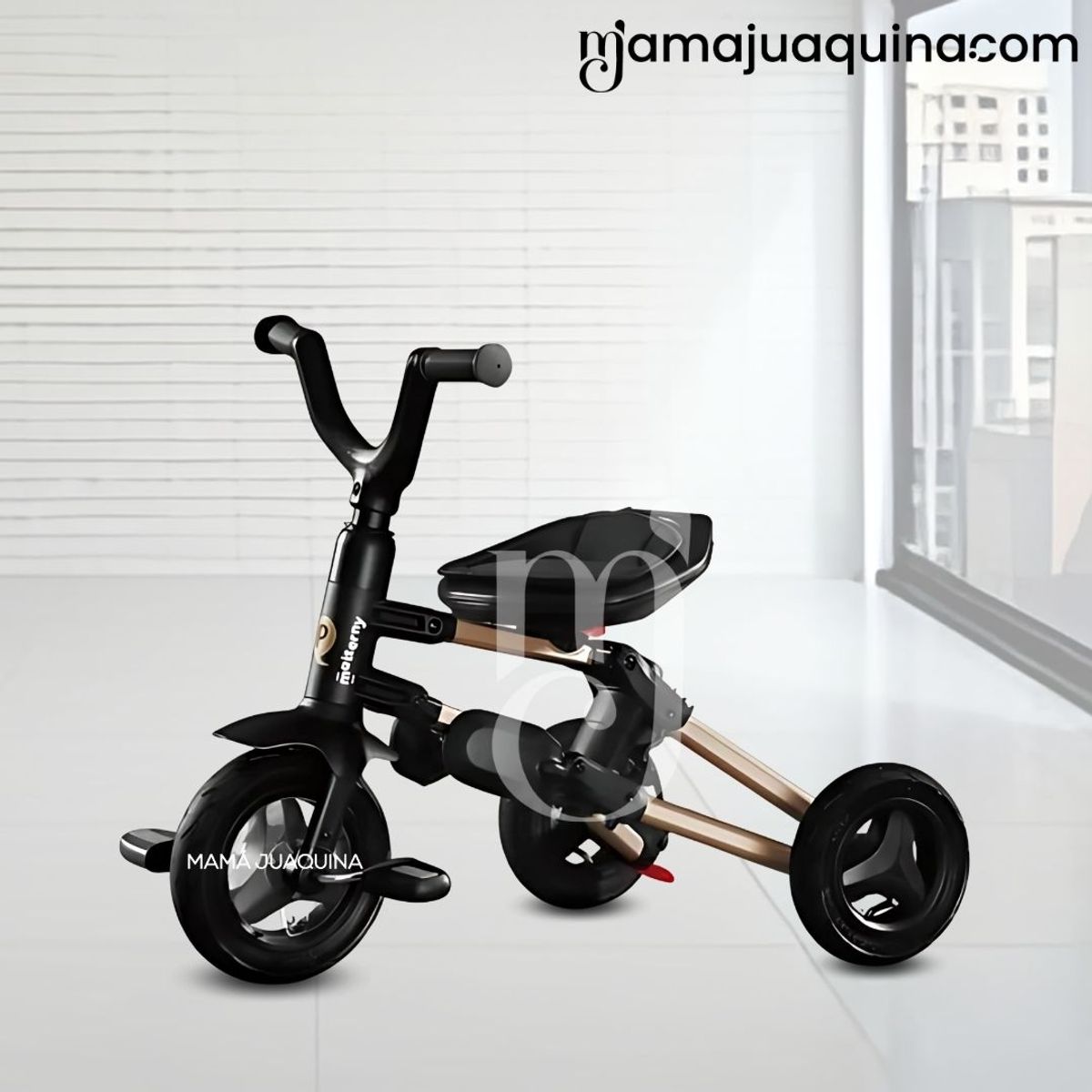 KIDS - Triciclo Guiador Plegable «QUILL NOVA» Black
