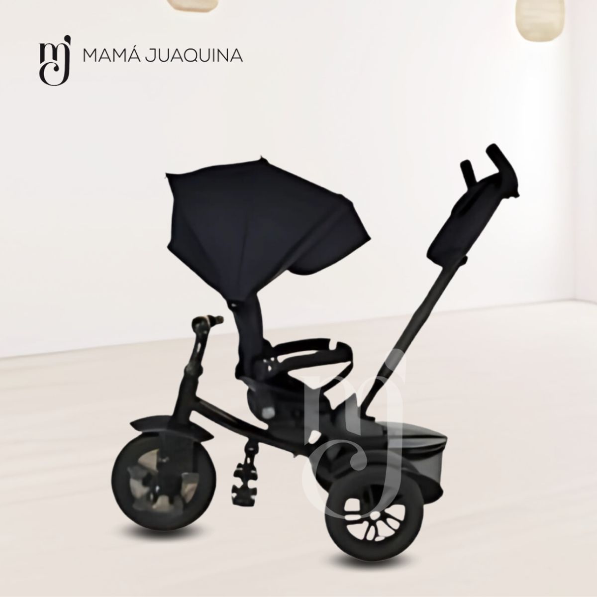 KIDS - Triciclo Guiador Plegable «QUILL PREMIUM» Black