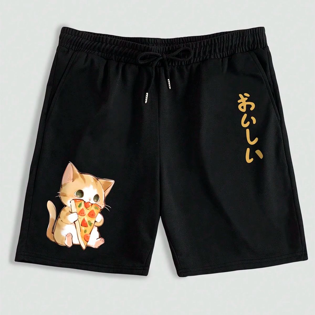 YANSUS - Short Hombre Yansus Algodon Gato Pizza