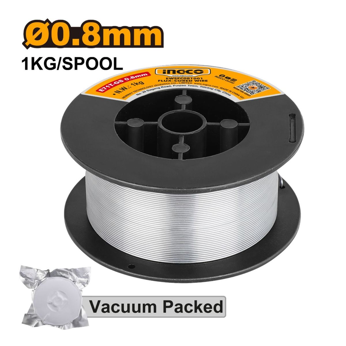 INGCO TOOLS - Alambre para soldar 08mm 1Kg Ingco