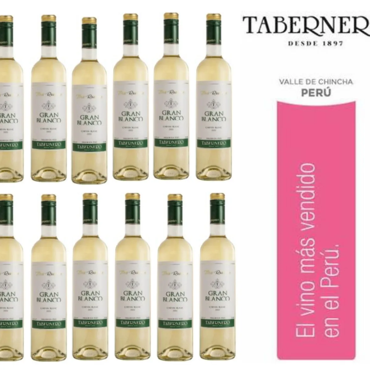 TABERNERO - Vino Tabernero Gran Blanco Fina Reserva 750ml - 12 UND
