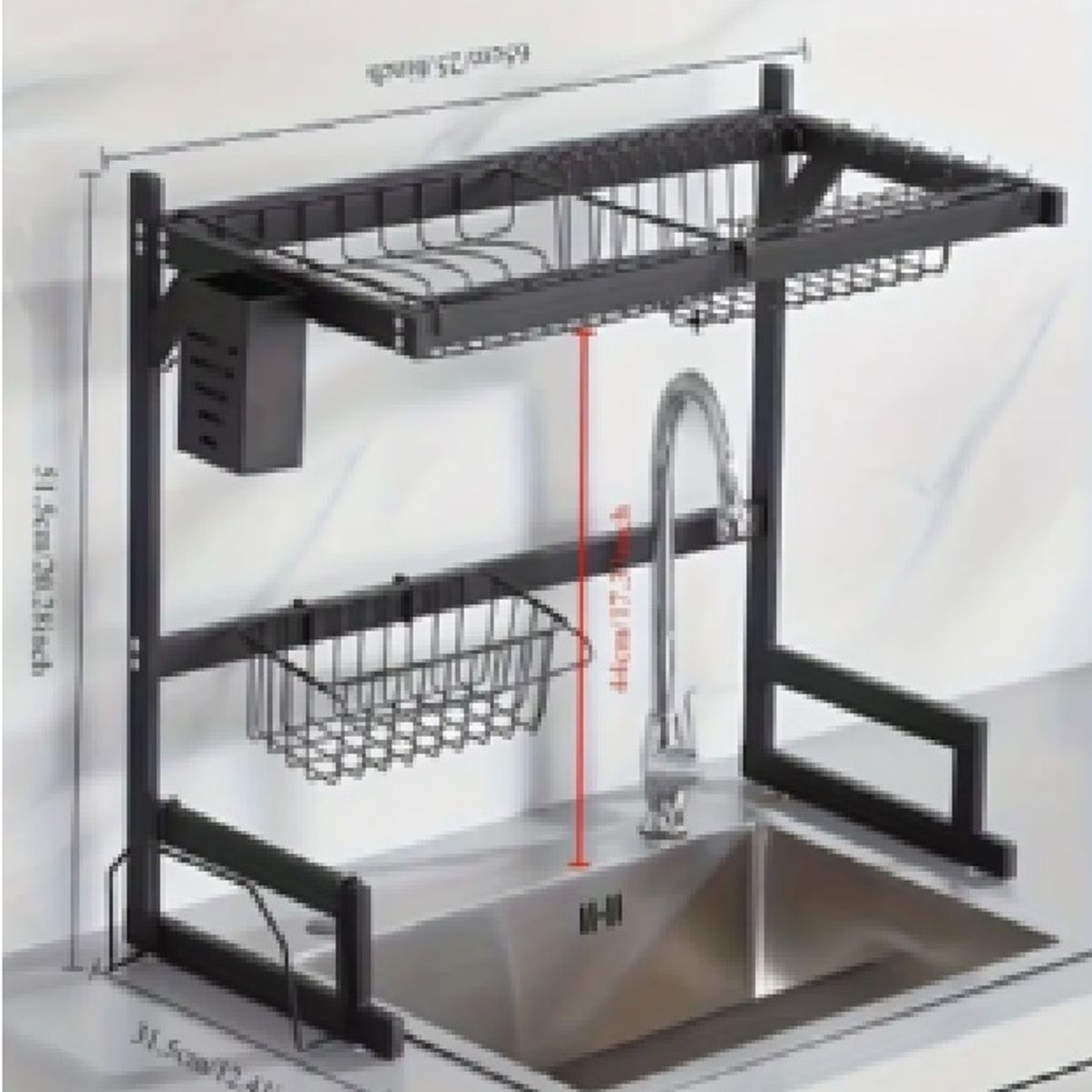 GENERICO - Escurridor Organizador de Platos de Cocina