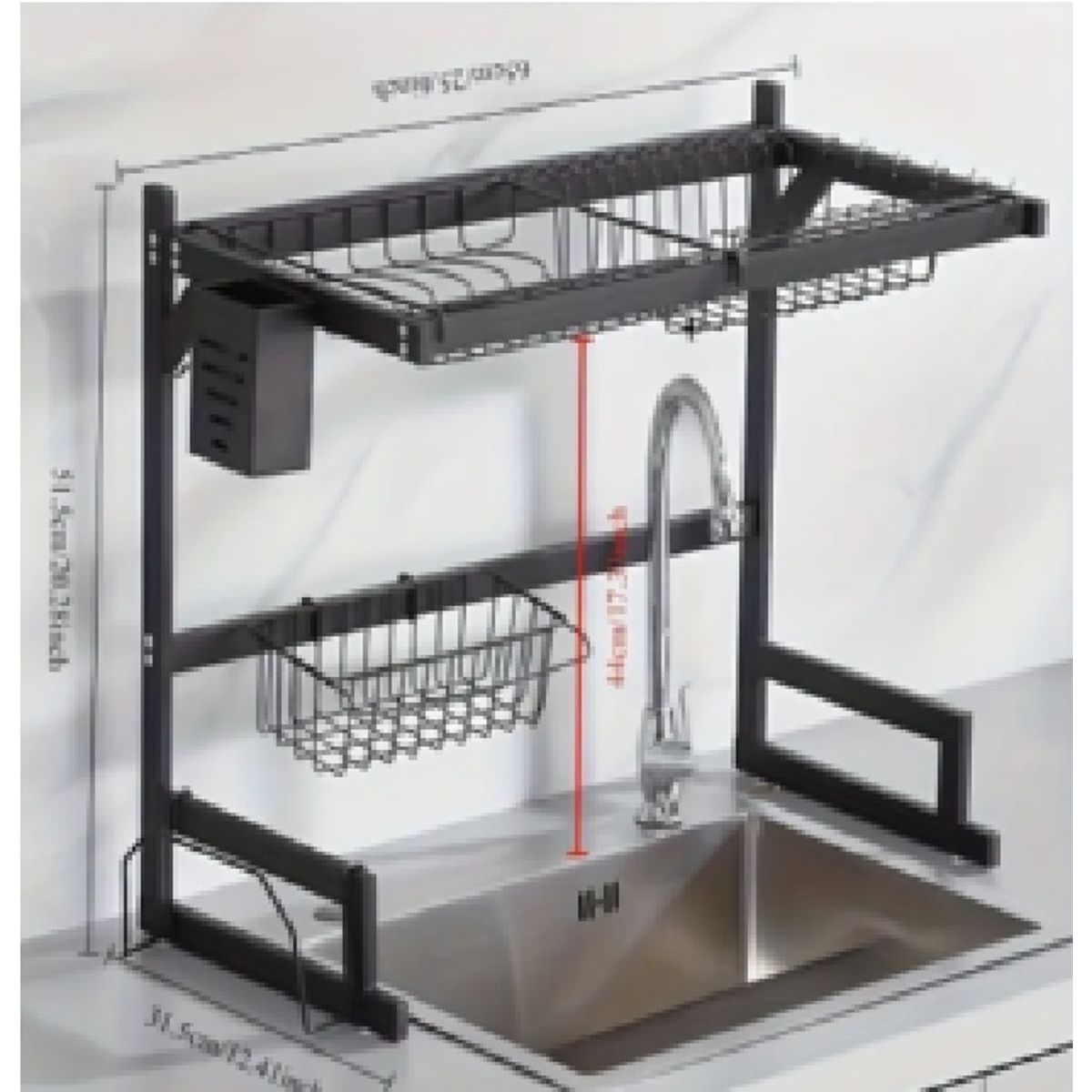 GENERICO - Escurridor Organizador de Platos de Cocina