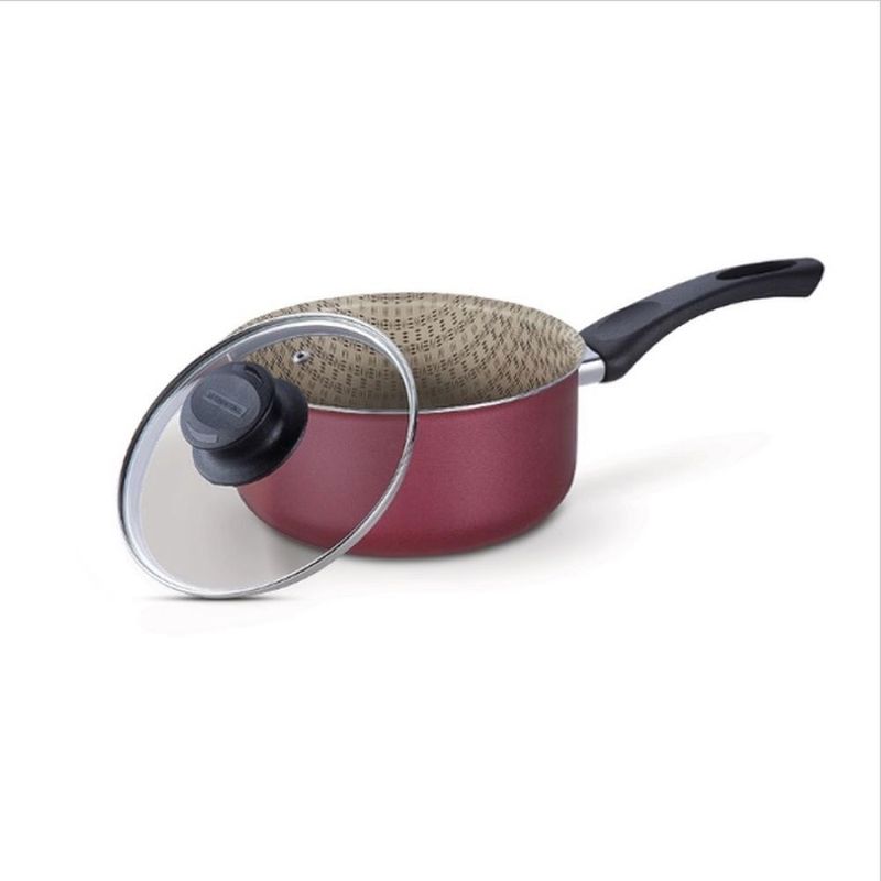 TRAMONTINA - Cacerola N° 18 Paris Guinda Tramontina - Aluminio Antiadherente 2.1 L