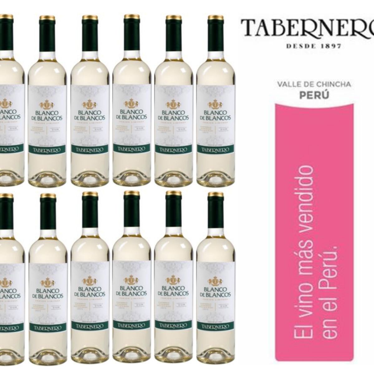 TABERNERO - Vino Tabernero Blanco De Blancos 750ml - 12 UND
