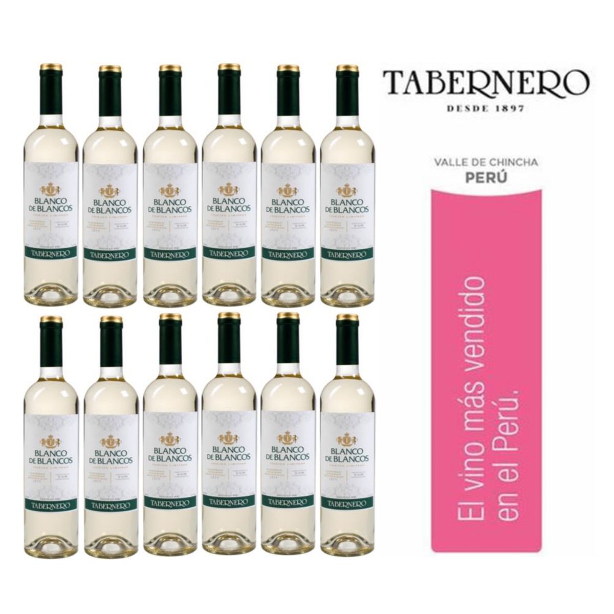 TABERNERO - Vino Tabernero Blanco De Blancos 750ml - 12 UND