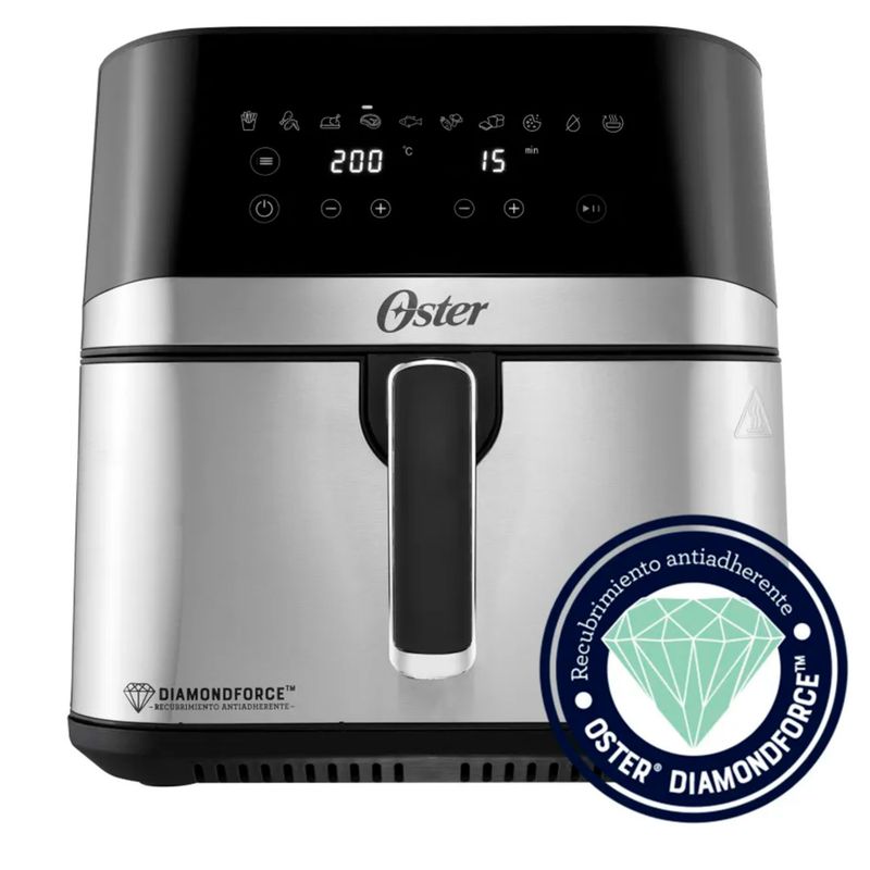 OSTER - Freidora de Aire Digital CKSTAF75DSSDF 7.5 Litros Oster