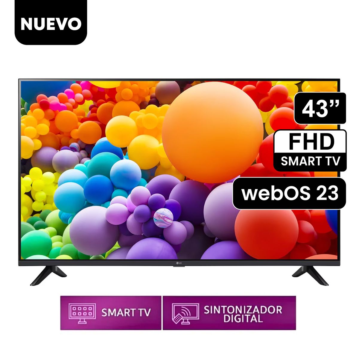 LG - Televisor LG 43 pulg. FHD Smart TV AI 43LR6000PSA Modelo 2024