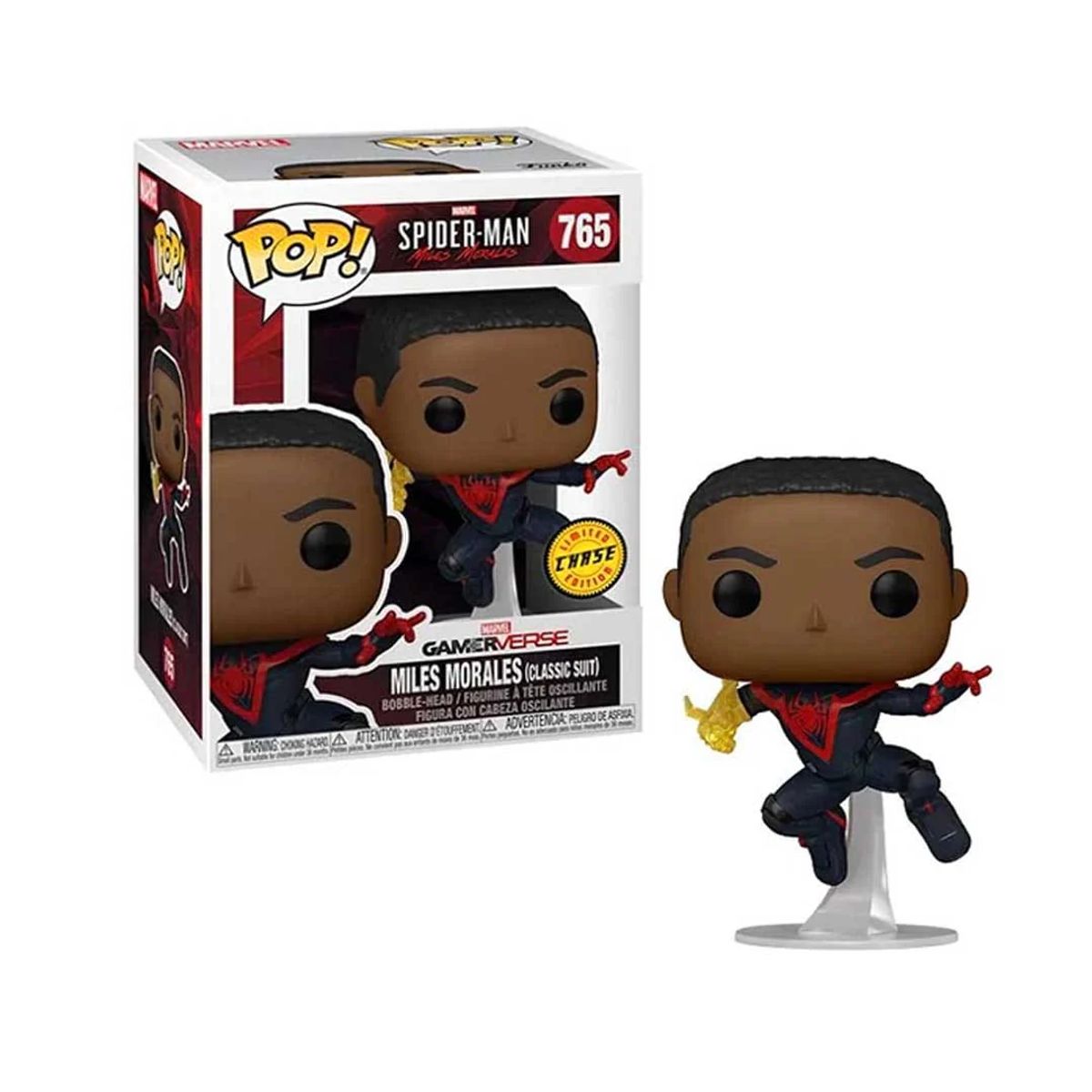 FUNKO - Funko Pop Miles Morales Classic Suit Chase Spiderman