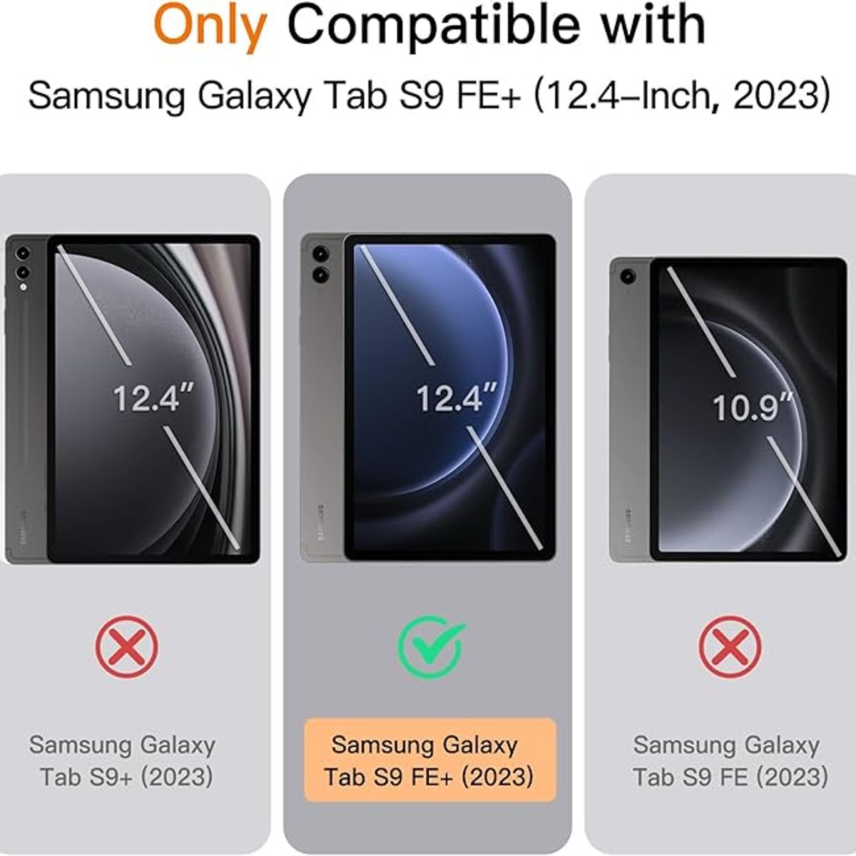 GENERICO - Funda Negra Tablet  para Samsung Galaxy Tab S9 FE