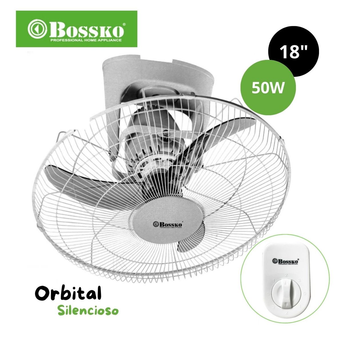 BOSSKO - Ventilador de Techo Orbital Bossko 16 Pulgadas