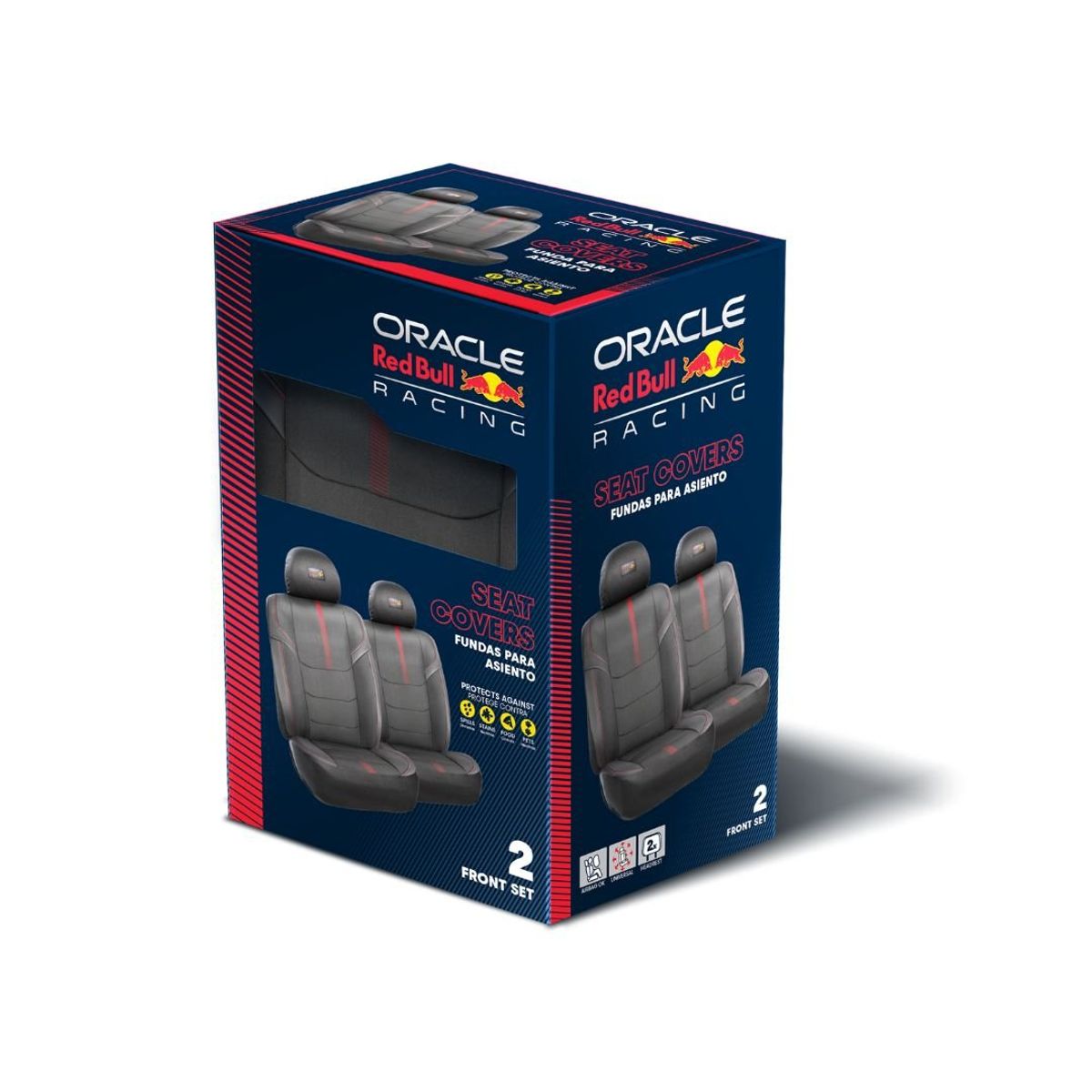 RED BULL - Set Fundas De Asientos Universal Red Bull Racing 2 Asientos