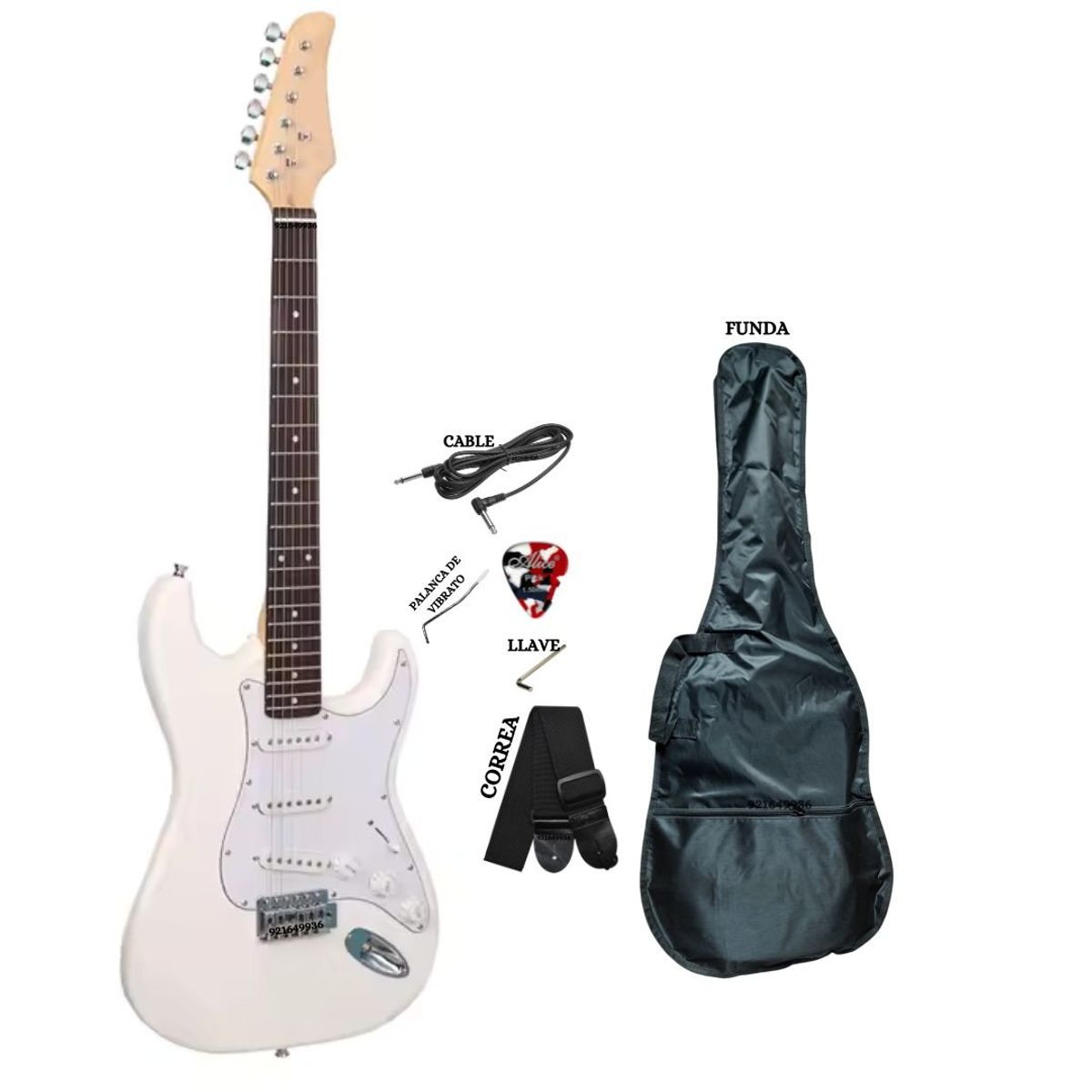 SOUND STAR - GUITARRA ELECTRICA MODELO STRATOCASTER BLANCO
