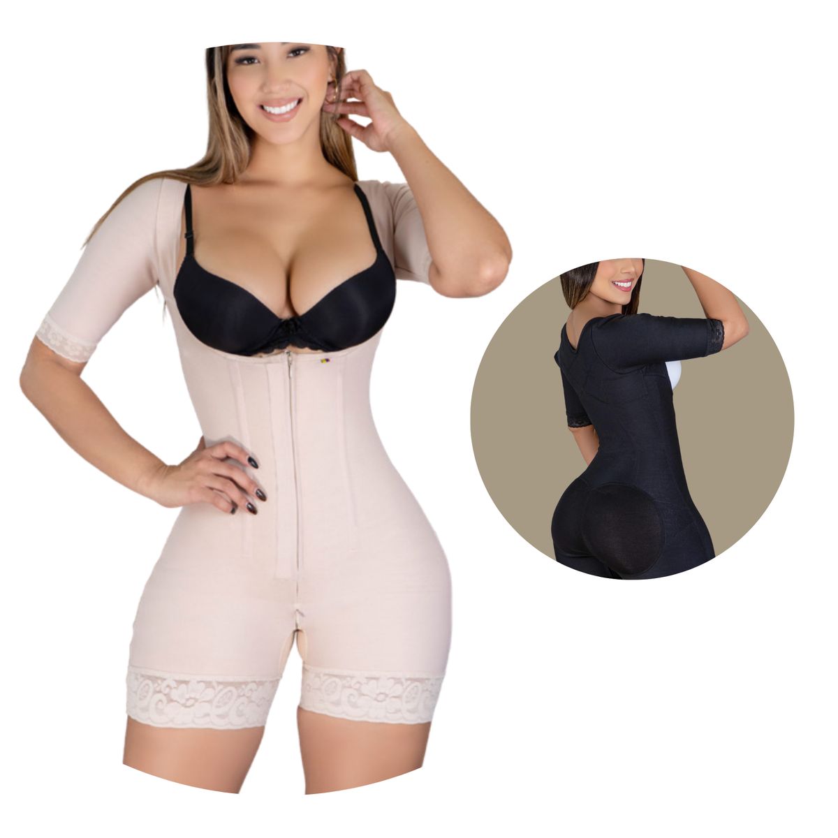 GENERICO - FAJA ENTERIZA CON MANGAS POWERNET IMPORTADO