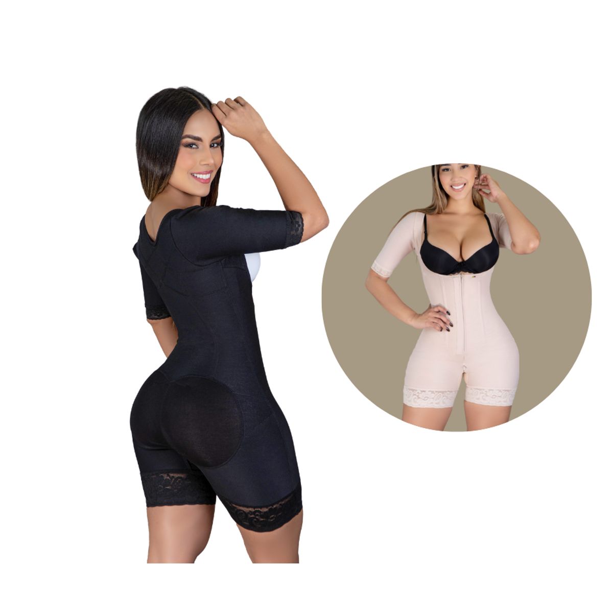 GENERICO - FAJA ENTERIZA CON MANGAS POWERNET IMPORTADO