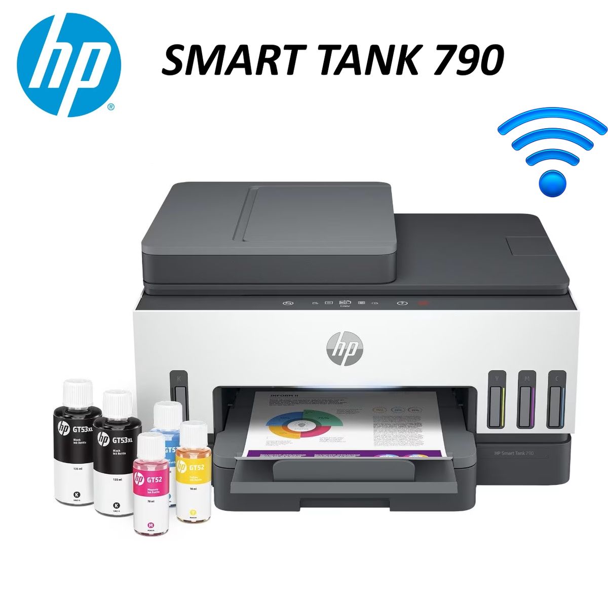 HP - IMPRESORA HP SMART TANK 790 Multifuncional Wifi /Ethernet 4WF66A