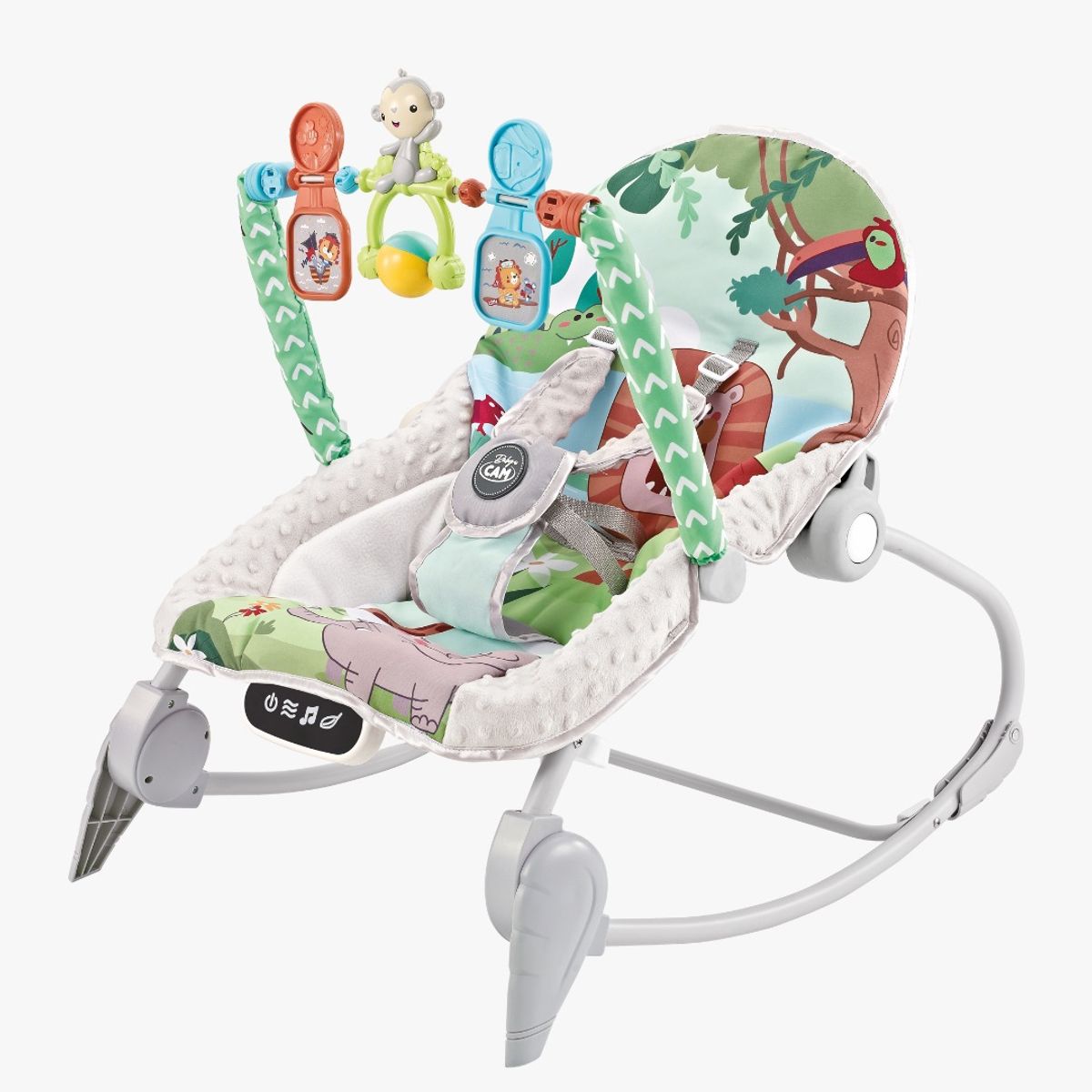 BABY CAM - Silla mecedora bouncer Baby Cam táctil mesa de comer verde