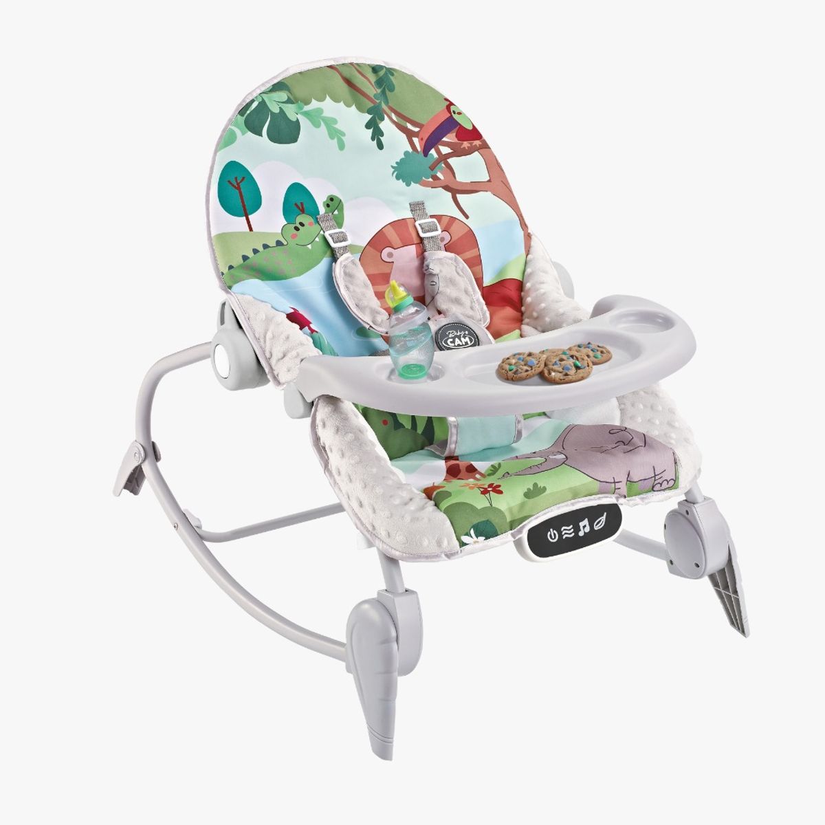 BABY CAM - Silla mecedora bouncer Baby Cam táctil mesa de comer verde