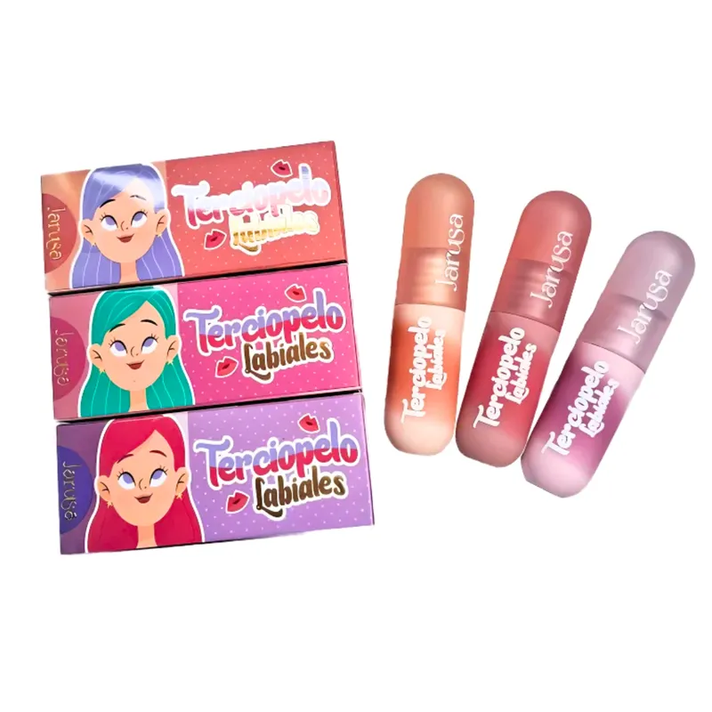 GENERICO - Labial efecto Velvet Terciopelo Jarusa 3 tonos TONO 1