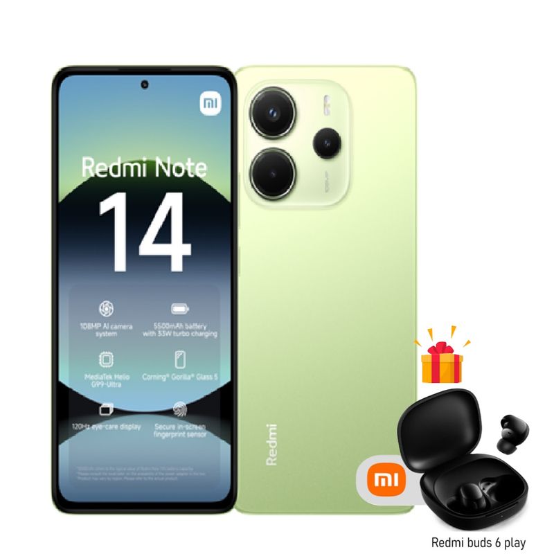 XIAOMI - XIAOMI Redmi Note 14 Lime Green 8 RAM 256 ROM