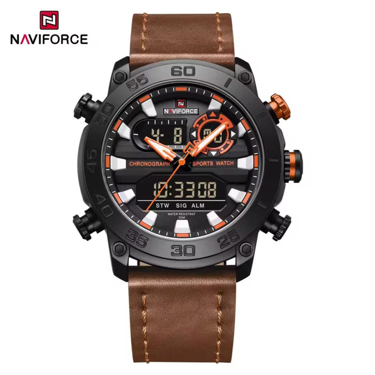 NAVIFORCE - Naviforce Marron Blanco NF9235