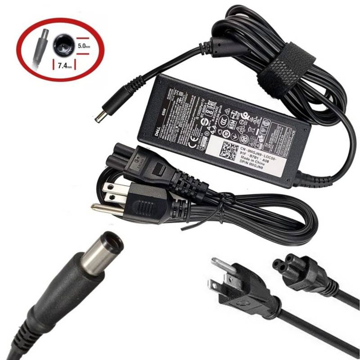 GENERICO - Cargador Compatible Dell Punta Aguja