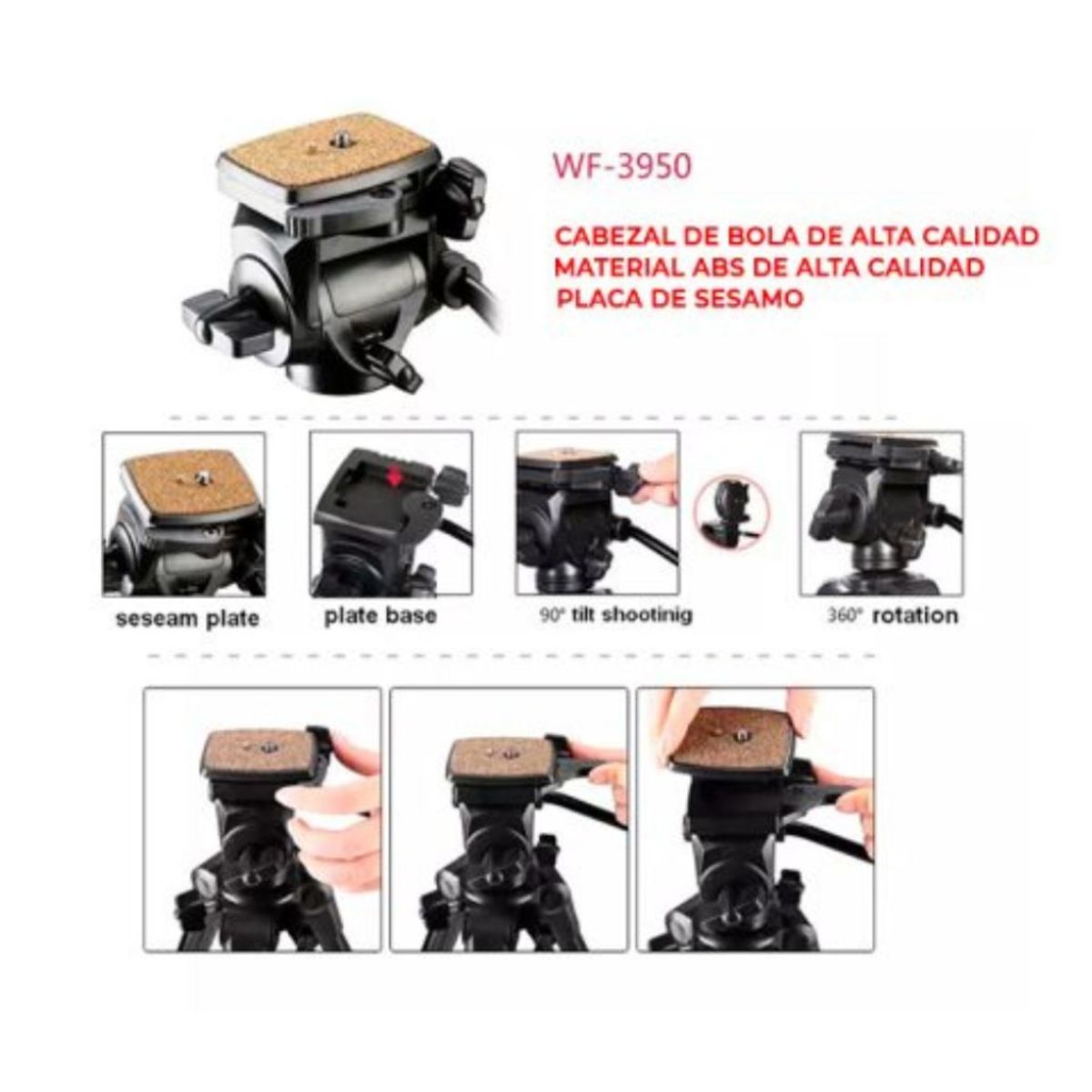 WEIFENG - Trípode para cámara Weifeng WT-3950