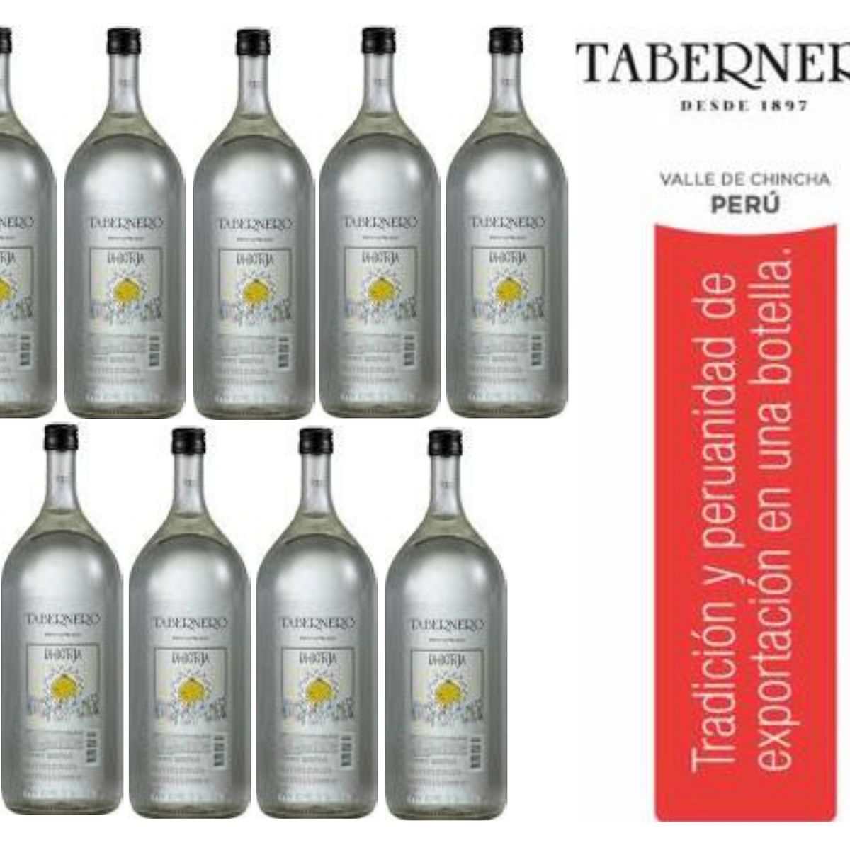 TABERNERO - Pisco Tabernero La Botija Acholado 2L - 9 UND