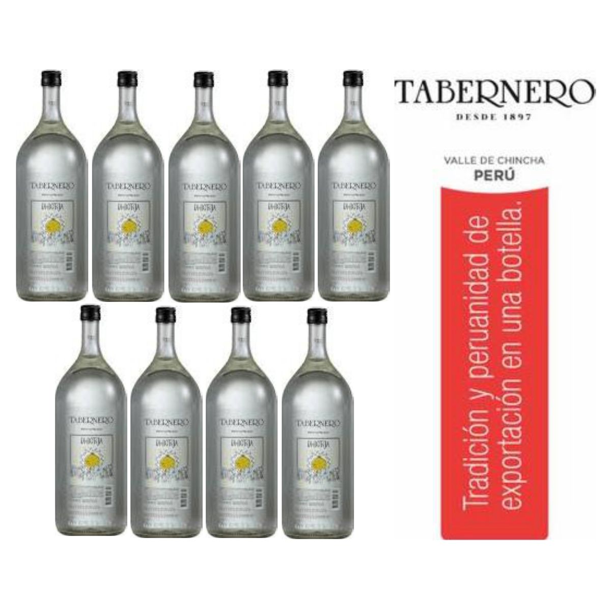 TABERNERO - Pisco Tabernero La Botija Acholado 2L - 9 UND