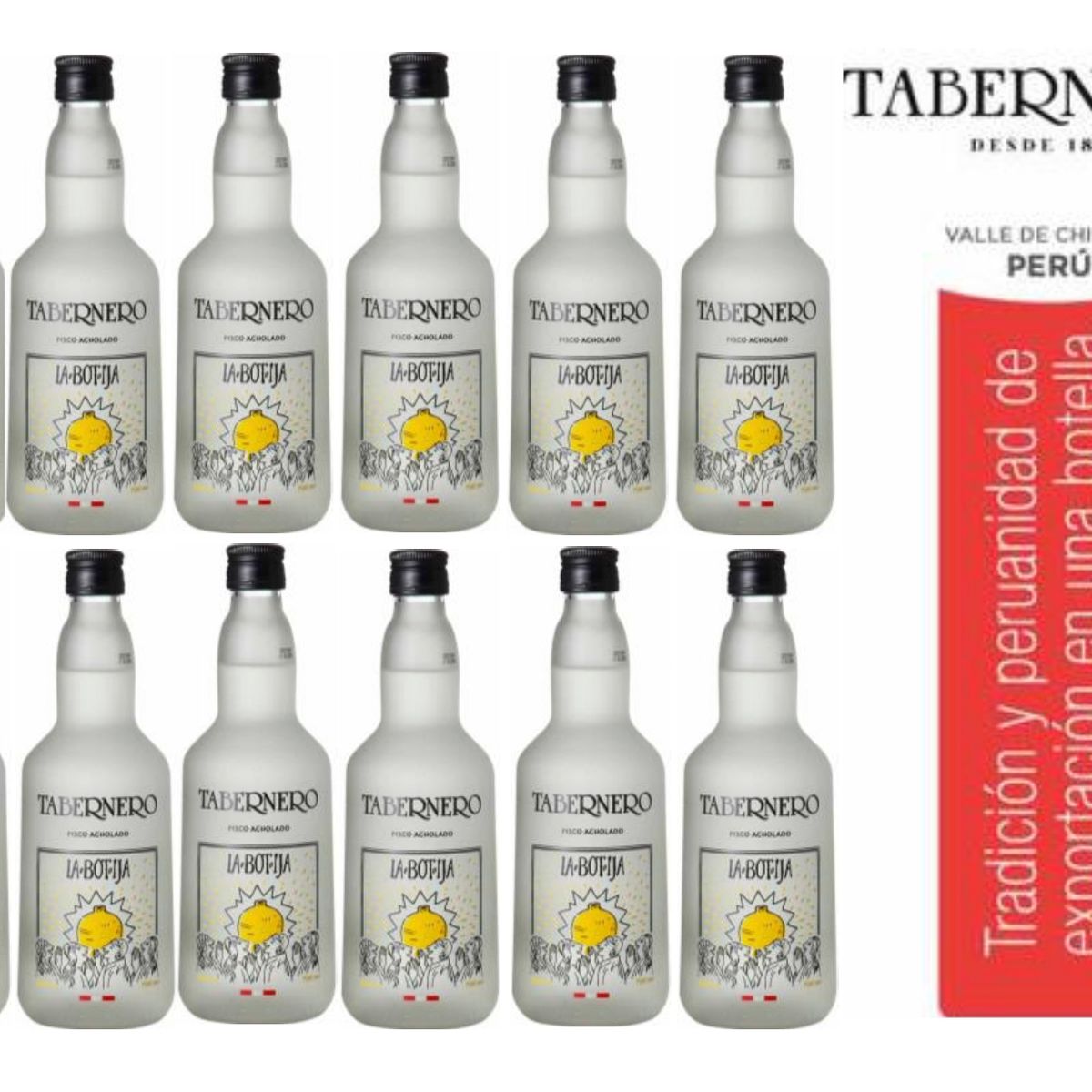 TABERNERO - Pisco Tabernero La Botija Acholado 700ml - 12 UND
