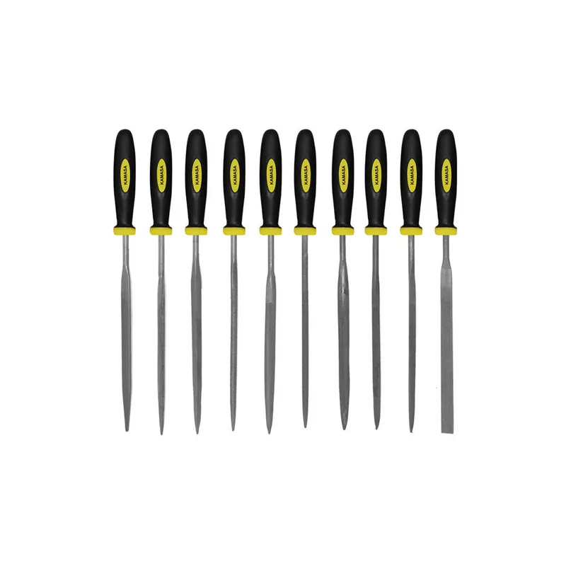 KAMASA - Juego de Limatón 3×140 10 pzas Goma